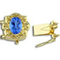 81021 Blue Topaz Bracelet Slide Clasp 