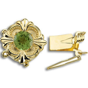 81025 Peridot Bracelet Slide Clasp 