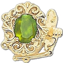 81027 Peridot Bracelet Slide Clasp 