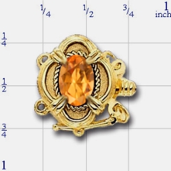 81039 Citrine Bracelet Slide Clasp 