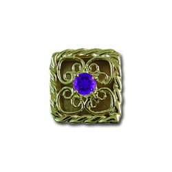 rl1027 Amethyst Bracelet Slide 