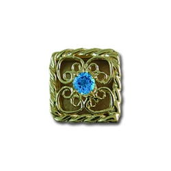 rl1027 Blue Topaz Bracelet Slide 