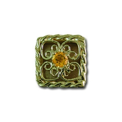 rl1027 Citrine Bracelet Slide 