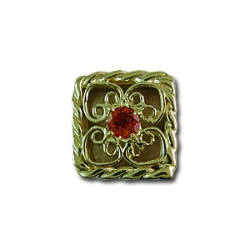 rl1027 Garnet Bracelet Slide 