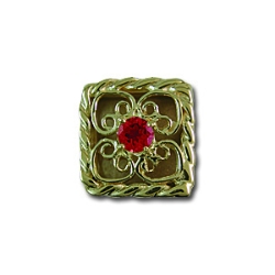 rl1027 Ruby Bracelet Slide 