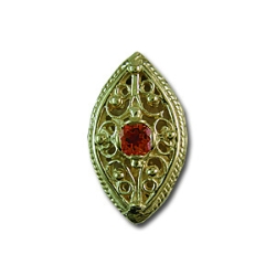 rl2245 Garnet Bracelet Slide 