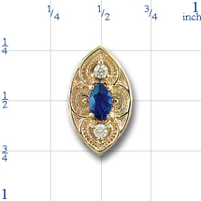 80886 Sapphire Bracelet Slide