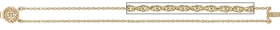 14K Triple Link Slide Stater Bracelet with Filigree Clasp