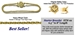 14K Parisian Wheat Slide Starter Bracelet with Safety Clasp - str115pw