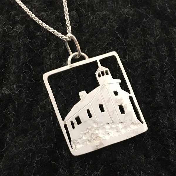 Marquette Harbor Lighthouse Michigan Upper Peninsula Sterling Silver - lighthousemqt